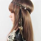 Feather-drop Woven Hair Band