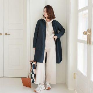 Padded Long Shirt Jacket