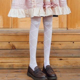 Sheer Panel Tights (various Designs)