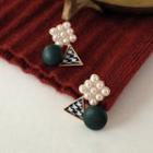 Geometric Stud Earring 1 Pair - As Shown In Figure - One Size