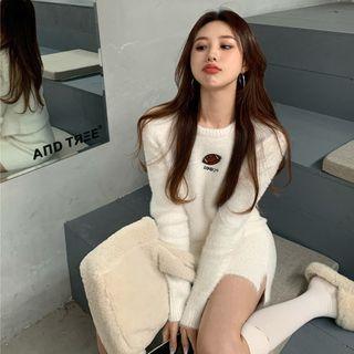 Rugby Embroidered Sweater / Knit Skirt