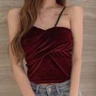 Velvet Crop Camisole Top