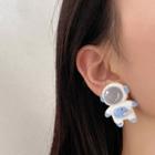 Astronaut Earring 1 Pair - Gray & Light Blue & White - One Size
