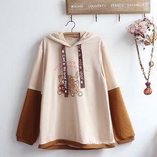Printed Hoodie As Shown In Figure - One Size