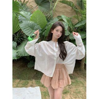 Light Shirt / Mini A-line Skirt