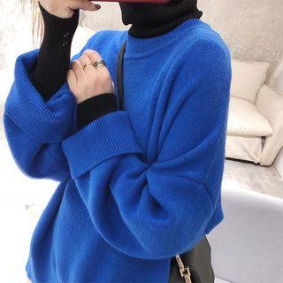 Side Slit Boxy Sweater