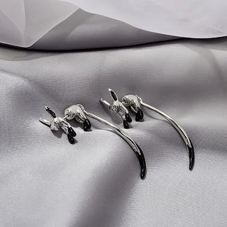 Fox Alloy Through & Through Earring 1 Pair - E1884-3 - Silver - One Size