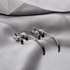 Fox Alloy Through & Through Earring 1 Pair - E1884-3 - Silver - One Size