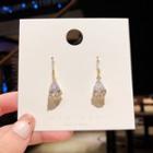 Faux Crystal Drop Earring 1 Pair - E1543 - Gold - One Size