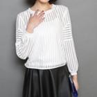 Long Sleeve Chiffon Top