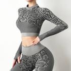 Quick-dry Leopard-print Sports Top