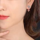 Retro Gemstone Bead Dangle Earring