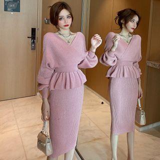 Knit Blouse / Midi Skirt