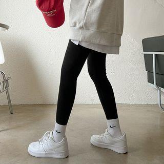 Plus Size Basic Cotton Leggings