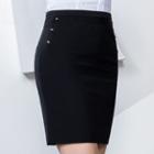 Studs Pencil Skirt