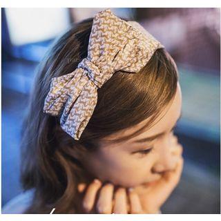 Patterned Bow Accent Headband