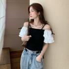 Short-sleeve Cold Shoulder Top / Dress