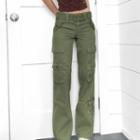 Daisy Embroidered Cargo Jeans