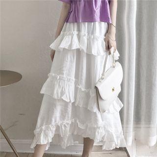 Tiered Top +tiered Midi Skirt