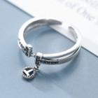 Letter T Ring S925 - One Size
