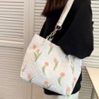 Floral Shoulder Bag White - One Size