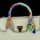 Print Silk Handle Satchel