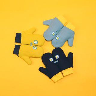 Embroidered Cartoon Mittens