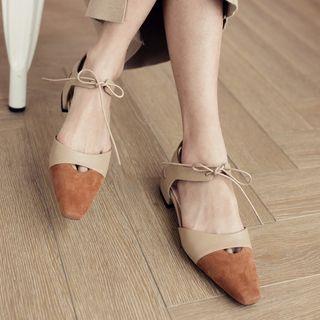 Panel Ankle Strap Sandals