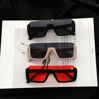 One-piece Half Frame Sunglasses