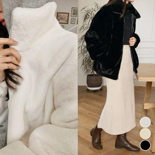 Eco-fur Bomber Jacket