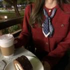 Tie-front Knit Jacket