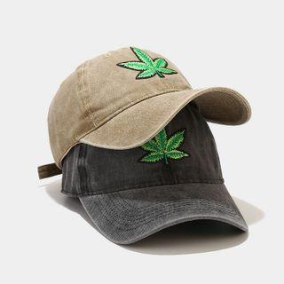 Leaf Applique Baseball Cap