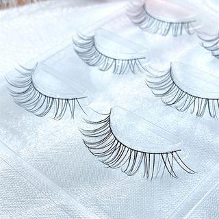 Set Of 3: False Eyelashes Black - 10mm
