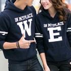 Couple Matching Letter Long-sleeve Hoodie