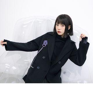 Double-breasted Chained Blazer