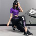 High-waist Printed Sweatpants