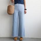 Side-zip Wide-leg Jeans