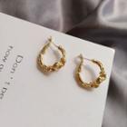 Hoop Earring 1 Pair - Era058-11 - Gold - One Size