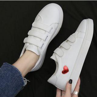 Heart Adhesive Strap Sneakers