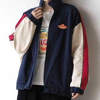 Logo Paneled Zip Jacket