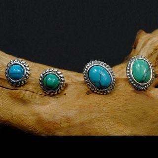 Gemstone Stud Earring