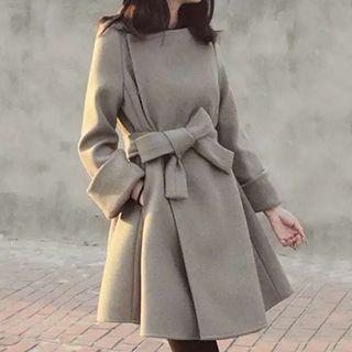 Bow Woolen Coat