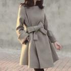 Bow Woolen Coat