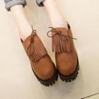 Fringe Platform Loafers