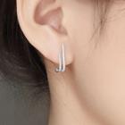 U Shape Alloy Earring 1 Pair - Silver - One Size