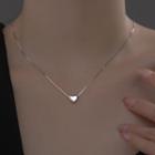 Sterling Silver Heart Necklace S925silver Necklace - Silver - One Size