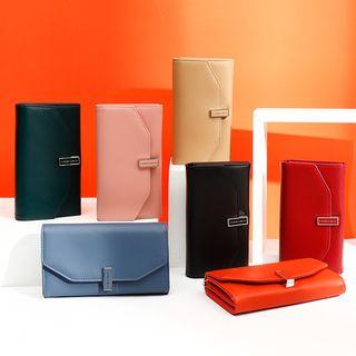 Faux Leather Crossbody Wallet