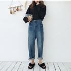 Loose-fit Washed Wide-leg Jeans
