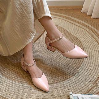 Ankle Strap Low-heel Sandals