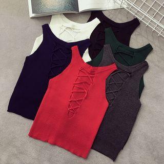 Reversible Knit Cutout Tank Top